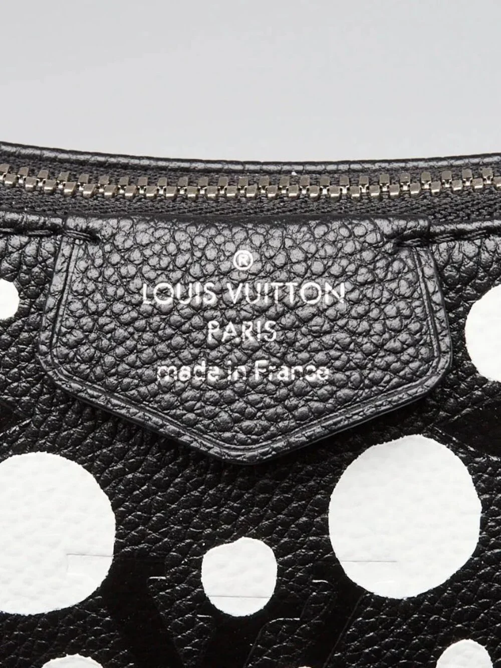 Louis Vuitton x YK Black/White Leather Easy Pouch on Strap Bag